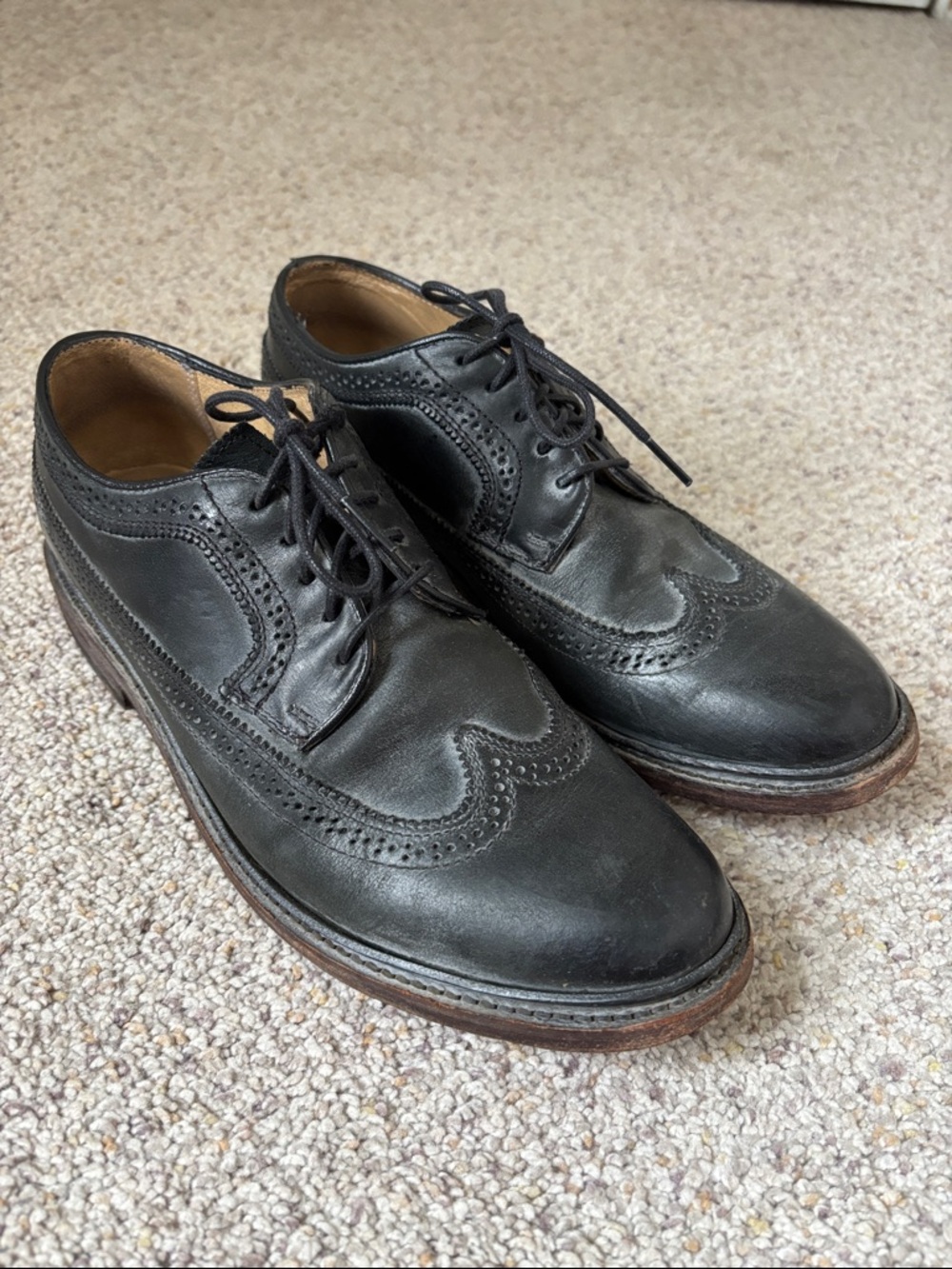 Frye Women’s Black Leather Oxfords